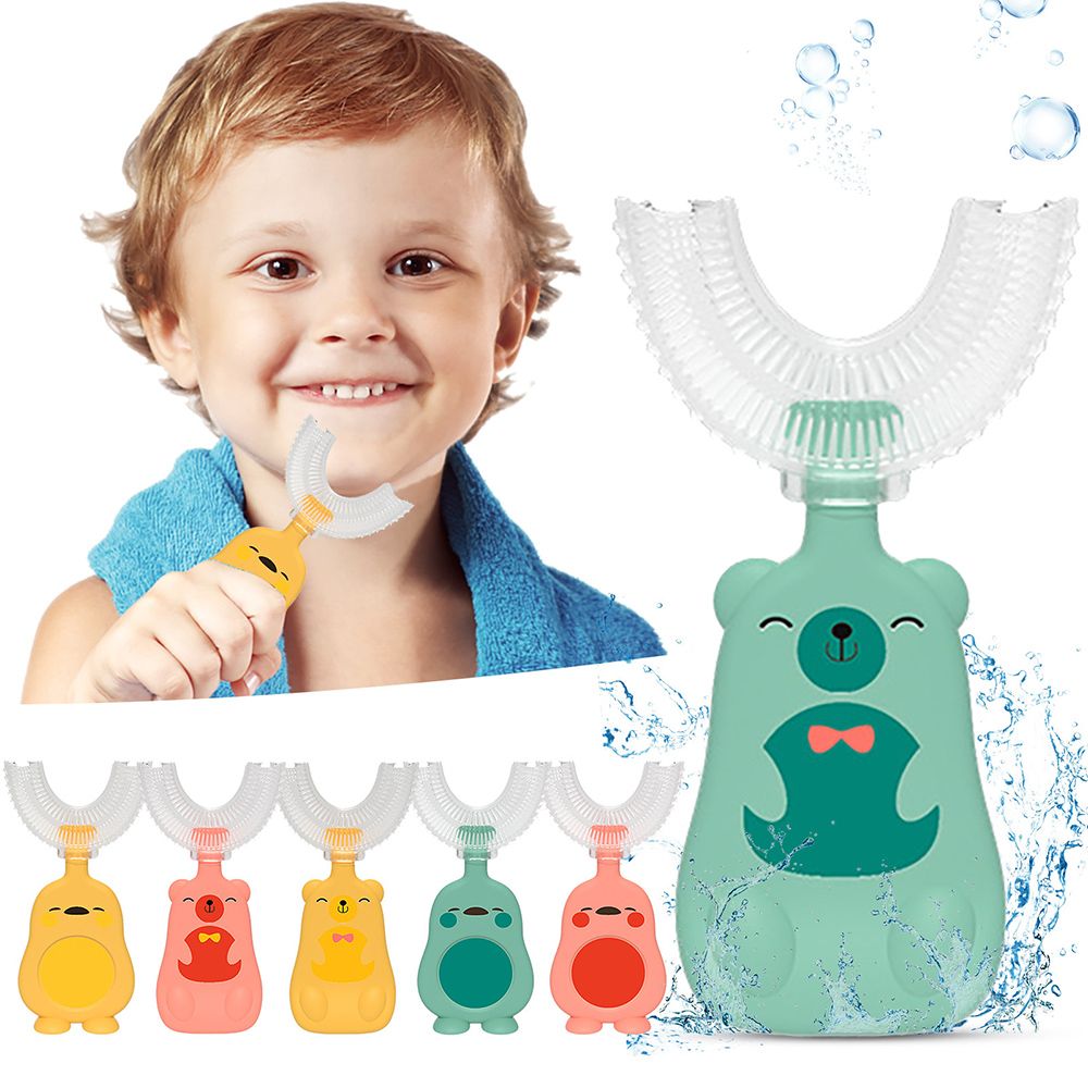 Fdhjwsfd 2-12 tuổi lông mềm hoạt hình cho bé trẻ em chăm sóc răng miệng