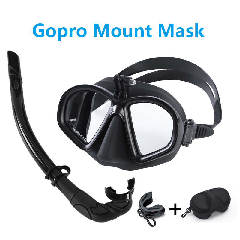 Tempered Glass Low Volume Freediving Mask and Spearfishing Mask
