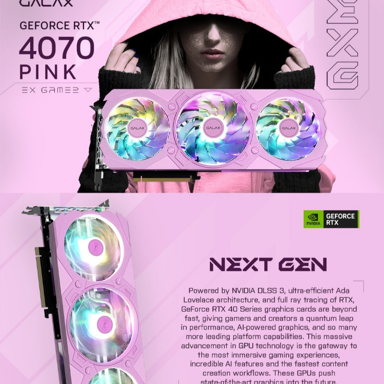 Rtx 4060 Galax 3070 Pink Graphics Card Geforce Rtx 2070 Super Pink