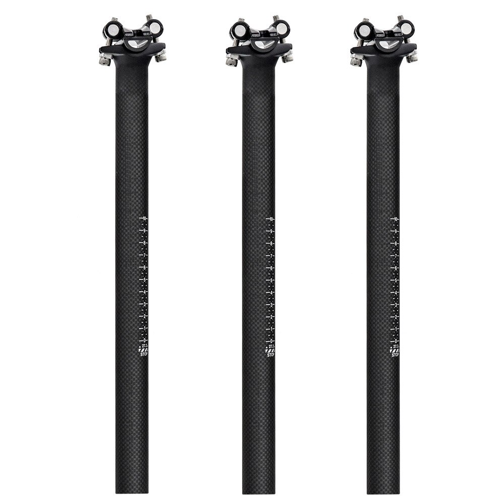 Cốt yên xe đạp hoàn toàn bằng sợi carbon mờ 3k phụ kiện cốt yên xe đạp đường trường xe đạp leo núi siêu nhẹ 27.2/30.8/31.6 x350/400mm