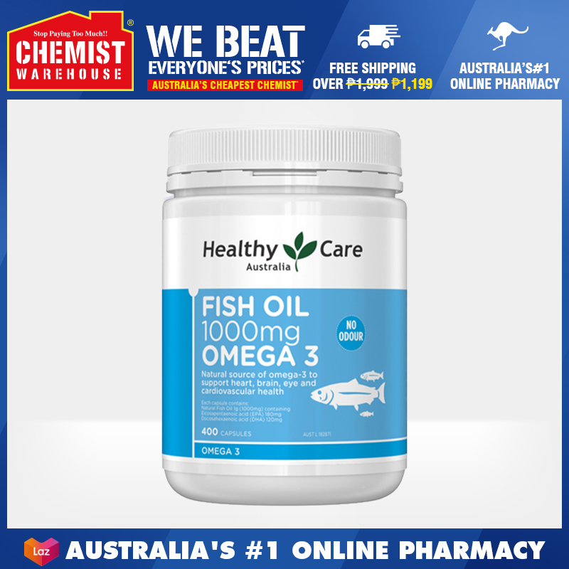 Healthy care fish hotsell oil 1000mg 400 capsules