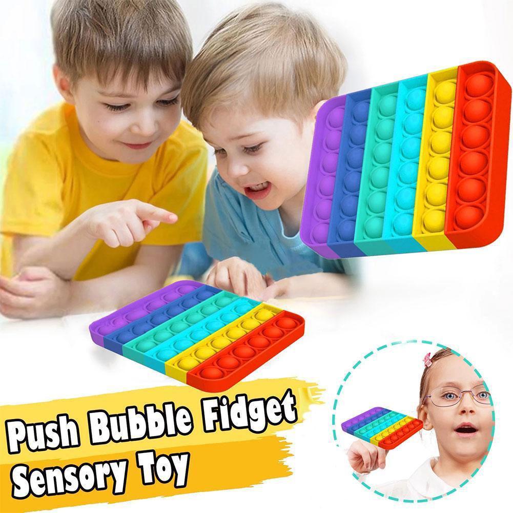 หนู Pioneer Bubble Sensory ของเล่นปลายนิ้ว Push ของเล่นฟองสบู่ Decompression Antistresse ของเล่น Sensory ของเล่นเพื่อการศึกษาผู้ใหญ่เด็กผู้ใหญ่ D0G2