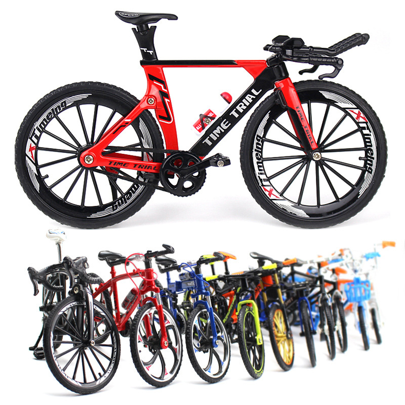 New Cross-border Creative Alloy Bicycle Model Ornament Mini Bicycle Metal Toy Model Collection Children's Birthday Gift