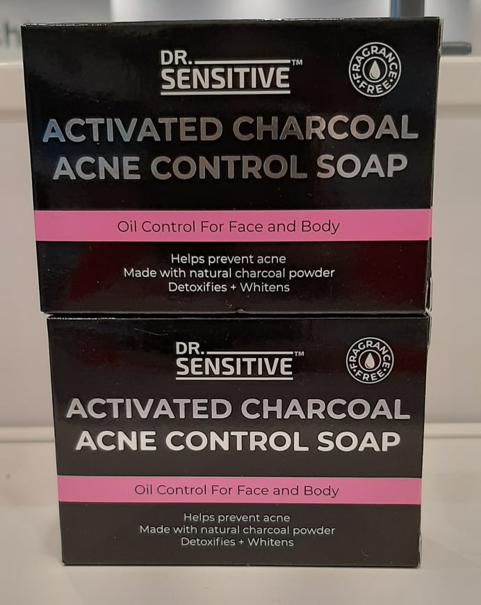 dr sensitive activated charcoal acne control soap