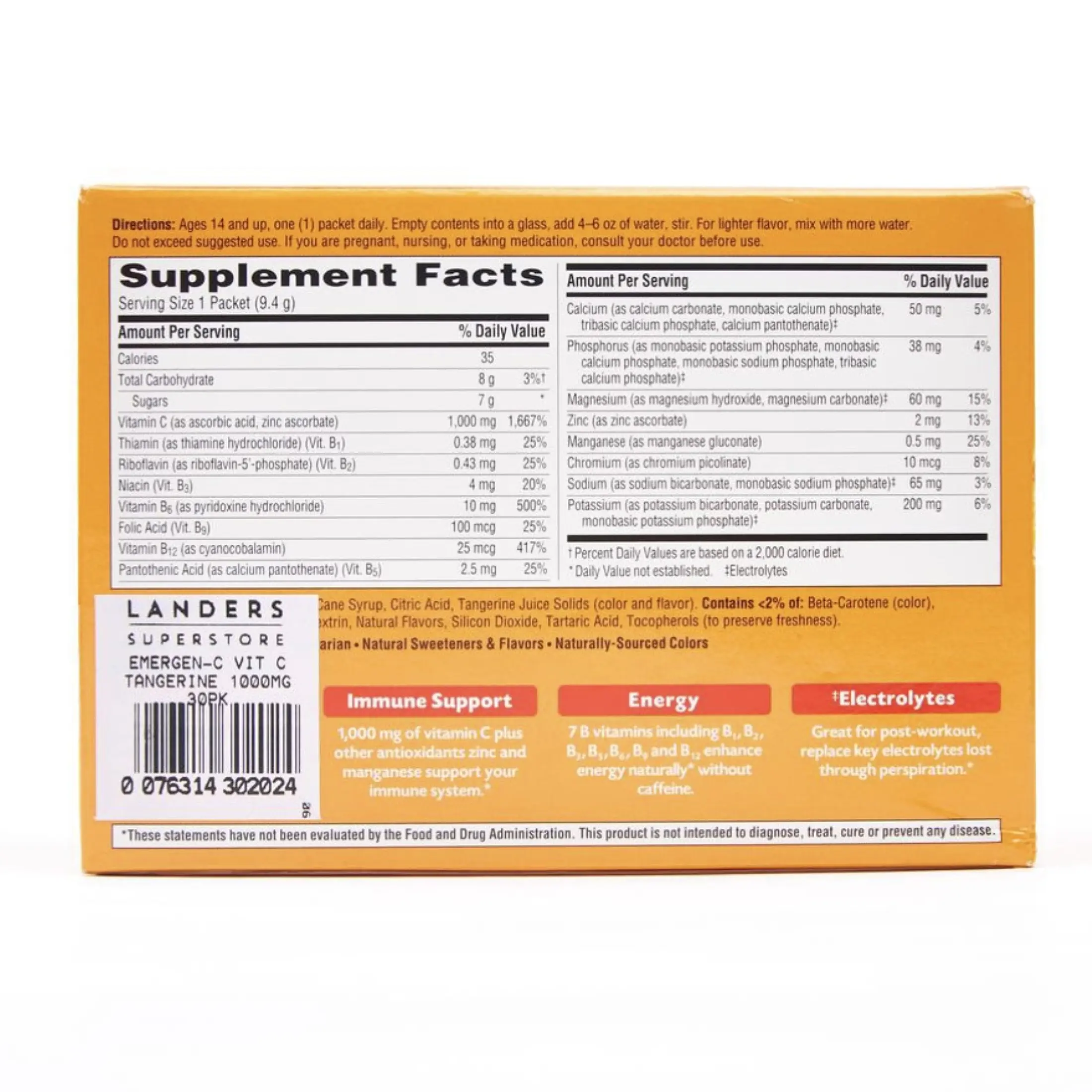 Emergen C 1000mg Vitamin C 30 Packets Lazada Ph