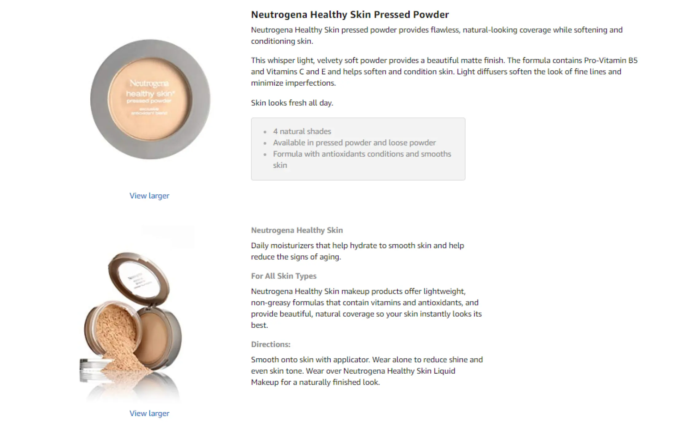 neutrogena powder sunscreen