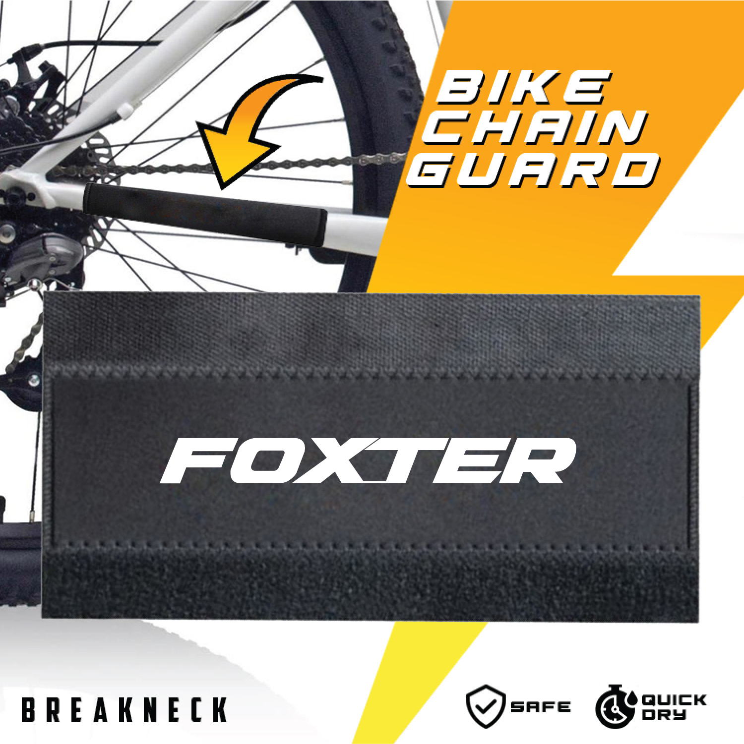 Foxter Chain Guard Bike Frame Protector Chainstay Mountain Road