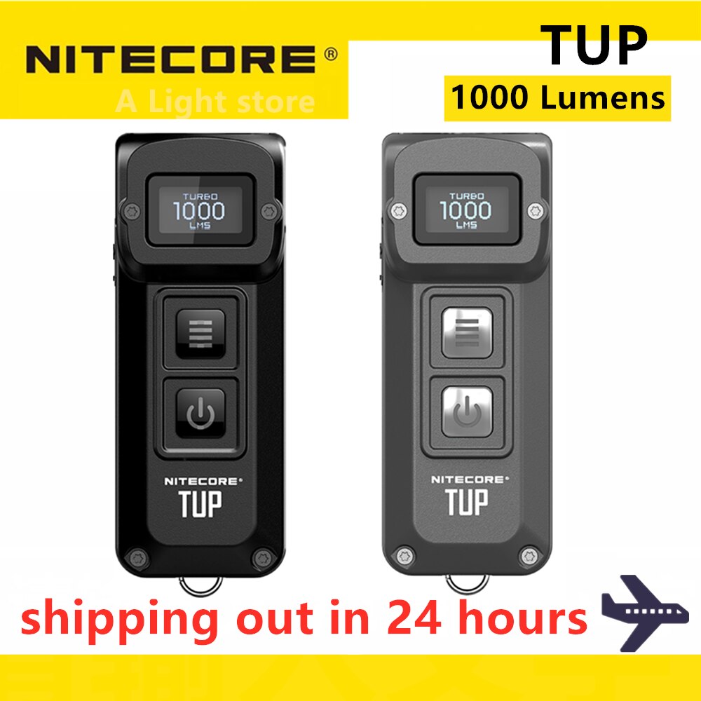 NITECORE TUP flashlight portable light Intelligent Pocket Light EDC Compact and Lightweight 1000 LM beam distance 180M ราคา 363 บาท*ส่งฟรี