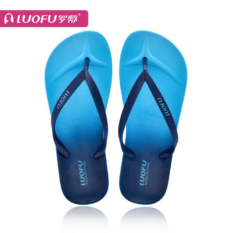 ... LUOFU Sandal Jepit wanita musim panas Anti Selip sol datar dengan jepit kaki papan jepit modis ...