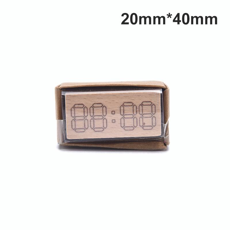 PINGZ Vintage Stopwatch Menu Time Plan Stamp DIY Wooden Rubber Stamps For Scrapbooking