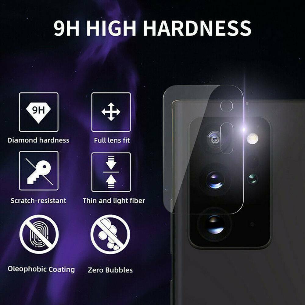 FZIPUA Scratch-proof Bumper HD Full Protective Film Back Camera Lens Cover Tempered Glass Lens Screen Protector