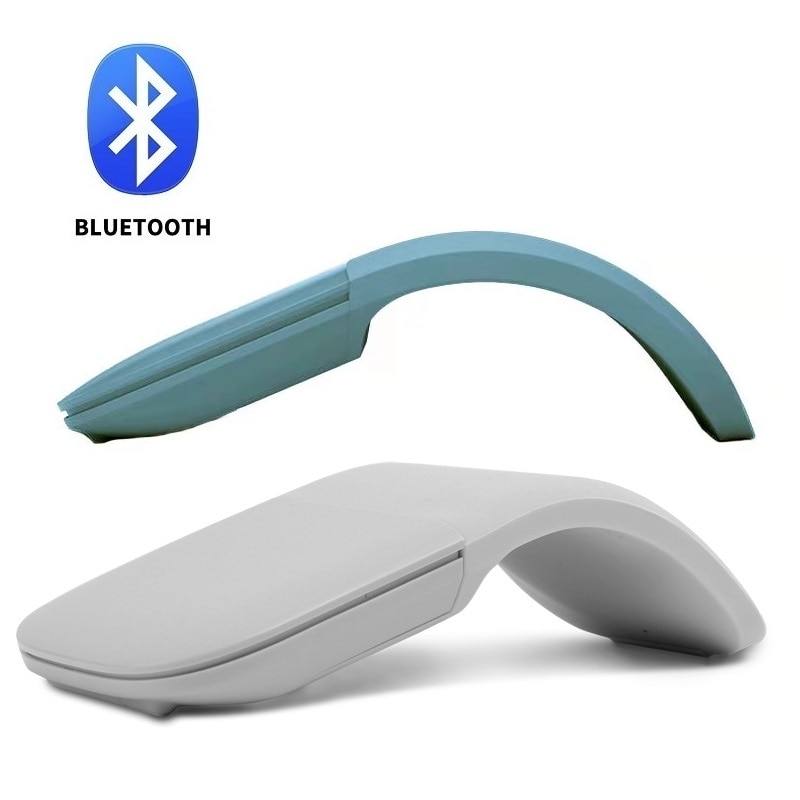 Chuột không dây gập bluetooth 4.0 /5.0 chuột không ồn máy tính con lăn cảm ứng arc chuột laser mỏng tiện dụng cho microsoft surface
