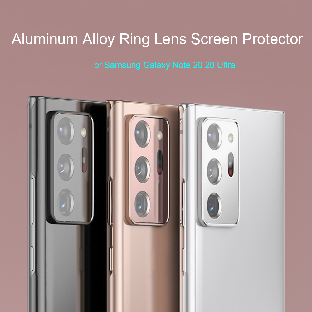 JQKSJH Anti-fingerprint Full Protection Scratch-proof Metal Camera Cover Lens Screen Protector Protective Aluminum Alloy Ring