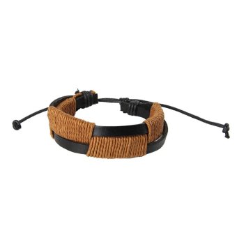 1 Pair Lovers Leather Bracelets For Couple Gift - Intl June 2018 - 3 1 Pair Lovers Leather Bracelets for Couple Gift - intl - 3