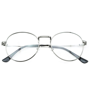 1 Pair Of Unisex Eye Round Circle Thin Metal Frame Clear Lens Plain Decorative Glasses Frame Eyeglasses Gun-grey - Intl April 2018 - 2 1 Pair of Unisex Eye Round Circle Thin Metal Frame Clear Lens Plain Decorative Glasses Frame Eyeglasses Gun-grey - Intl - 2