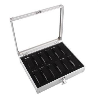12 Slots Watch Jewelry Display Case Organizer Gift Box Storage Aluminium Plastic July 2018 - 3 12 Slots Watch Jewelry Display Case Organizer Gift Box Storage Aluminium Plastic - 3