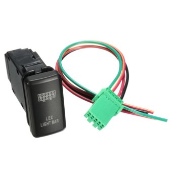 12V LED Fog Work Indicator Light Push Button Switch For Toyota Landcruiser Prado (Led Light Bar) - Intl June 2018 - 5 12V LED Fog Work Indicator Light Push Button Switch For Toyota Landcruiser Prado (Led Light Bar) - intl - 5