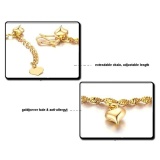 18k Yellow Gold Anklet For Girls Women FOOT CHAIN NEVER FADE Leg Bracelets - Intl August 2018 - 3 18k yellow gold anklet for girls women FOOT CHAIN NEVER FADE leg bracelets - intl - 3