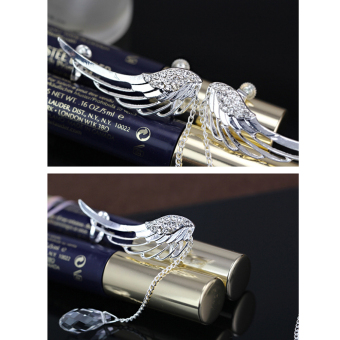 1pc Fairy Angel Wings Ear Clip Crystal Chain Earring (Silver) June 2018 - 3 1pc Fairy Angel Wings Ear Clip Crystal Chain Earring (Silver) - 3