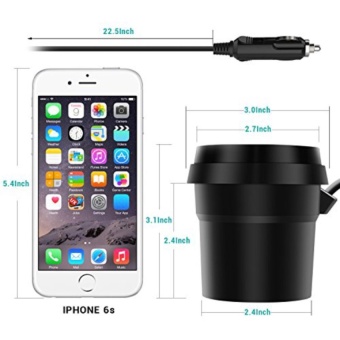 2 USB PORTS 3.1A DOUBLE USB OUTPUT Cigarette Socket Cup Holder CarCharger June 2018 - 3 2 USB PORTS 3.1A DOUBLE USB OUTPUT Cigarette Socket Cup Holder CarCharger - 3