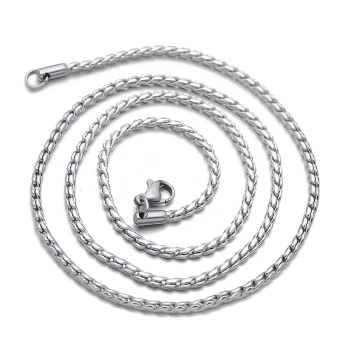 2.5MM Silver Tone Men's Stainless Steel Double Linked Curb SnakeChain Necklace - Intl June 2018 - 3 2.5MM Silver Tone Men's Stainless Steel Double Linked Curb SnakeChain Necklace - Intl - 3