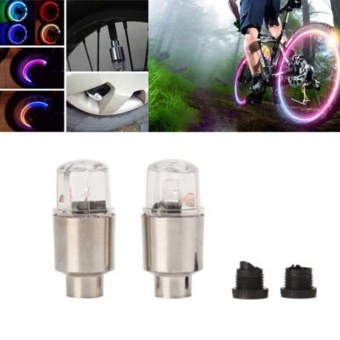 2PCS Multicolor LED Tyre Tire Valve Caps Car Motorcycle Neon Light Lamp Lights - Intl June 2018 - 4 2PCS Multicolor LED Tyre Tire Valve Caps Car Motorcycle Neon Light Lamp Lights - intl - 4