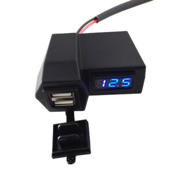 3.1A Motorcycle E-bike 2 In 1 Dual USB Port Phone Charger AndVoltmeter With Waterproof Cover #0475 June 2018 - 3 3.1A Motorcycle E-bike 2 in 1 Dual USB Port Phone Charger AndVoltmeter With waterproof cover #0475 - 3