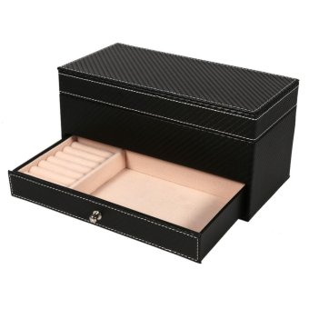4 Slot Leather Watch Storage Box Case Jewelry Organizer Container(Black) - Intl June 2018 - 3 4 Slot Leather Watch Storage Box Case Jewelry Organizer Container(Black) - intl - 3