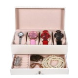 4 Slot Leather Watch Storage Box Case With Drawer Jewelry Organizer Container - Intl August 2018 - 5 4 Slot Leather Watch Storage Box Case With Drawer Jewelry Organizer Container - intl - 5
