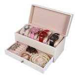 4 Slot Leather Watch Storage Box Case With Drawer Jewelry Organizer Container - Intl August 2018 - 4 4 Slot Leather Watch Storage Box Case With Drawer Jewelry Organizer Container - intl - 4