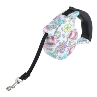 5m Peony Pattern Flexible Retractable Dog / Cat Leash For Daily Walking - Intl April 2018 - 2 5m Peony Pattern Flexible Retractable Dog / Cat Leash For Daily Walking - intl - 2