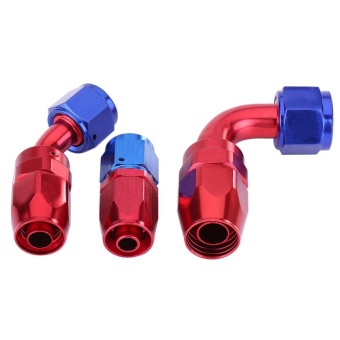 AN8 Fuel Line Hose End Swivel Fitting Oil Cooler Adapter Blue And Red Color Anodized 0? - Intl April 2018 - 3 AN8 Fuel Line Hose End Swivel Fitting Oil Cooler Adapter Blue and Red Color Anodized 0? - intl - 3
