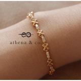 Athena & Co. 18k Gold Plated Goldie Tennis Bracelet August 2018 - 4 Athena & Co. 18k Gold Plated Goldie Tennis Bracelet - 4