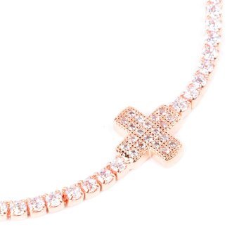 Athena & Co. Cross Toggle Bracelet (Rose Gold) June 2018 - 2 Athena & Co. Cross Toggle Bracelet (Rose Gold) - 2