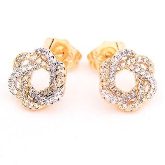Athena And Co. 22k Gold Plated Two Tone Karolina Earrings June 2018 - 2 Athena and Co. 22k Gold Plated Two Tone Karolina Earrings - 2