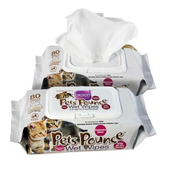 Bio Ion Pet Pounce Wet Wipes 80 Sheets / Pack June 2018 - 2 Bio Ion Pet Pounce Wet Wipes 80 sheets / pack - 2