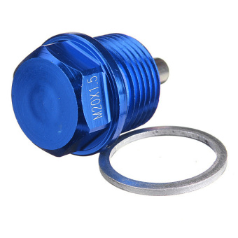 Blue M20 X 1.5 Magnetic Oil Drain Sump Plug Filter For SUBARU IMPREZA WRX STI June 2018 - 3 Blue M20 x 1.5 Magnetic Oil Drain Sump Plug Filter For SUBARU IMPREZA WRX STI - 3