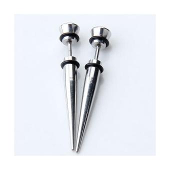 BolehDeals 2pcs Cool Mens Earring Ear Stud Stainless Steel Black Onyx Fake Plug July 2018 - 2 BolehDeals 2pcs Cool Mens Earring Ear Stud Stainless Steel Black Onyx Fake Plug - 2