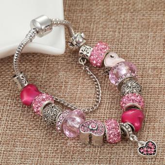 Candy Online Europe And The United States Trendy 925 Silver Pandora Charm Bracelet Crystal Bracelet B16074 June 2018 - 3 Candy Online Europe and the United States trendy 925 Silver Pandora charm bracelet crystal bracelet B16074 - 3