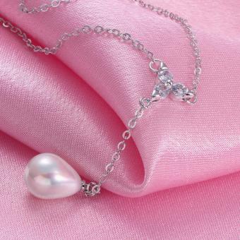 Candy Online Fashion Women's Platinum Water Droplets Pearls Pendant Necklace Jewelry LKNPLN010 June 2018 - 5 Candy Online Fashion Women's Platinum Water Droplets Pearls Pendant Necklace Jewelry LKNPLN010 - 5