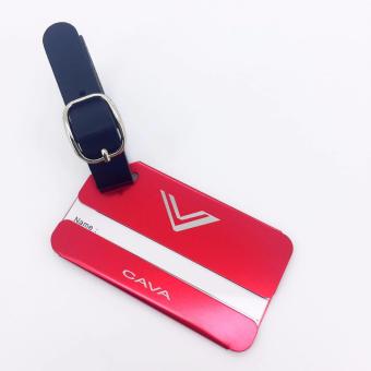 Cava C17MY765RE Wanderlust Aluminum Luggage Tag With PU Strap (Red) June 2018 - 2 Cava C17MY765RE Wanderlust Aluminum Luggage Tag with PU Strap (Red) - 2
