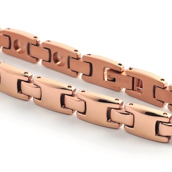 Couple Design Stainless Steel Germanium Nagative Ion MagneticHealth Care Stainless Steel Energy Bracelet Rose Gold Plated 10112- Intl June 2018 - 4 Couple Design Stainless Steel Germanium Nagative Ion MagneticHealth Care Stainless Steel Energy Bracelet Rose Gold Plated 10112- intl - 4