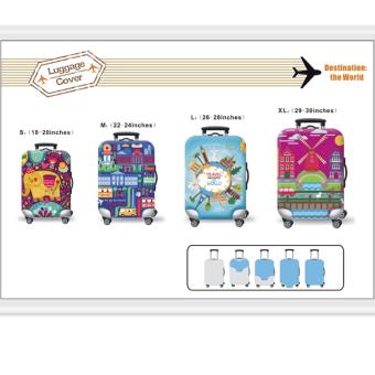 (Cover Only) Elite Luggage Cover / Suitcase Cover ( Pink Chic Owl )- Small May 2018 - 2 (Cover only) Elite Luggage Cover / Suitcase Cover ( Pink Chic Owl )- small - 2