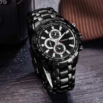 CURREN 8023 Men Watches Quartz Watch Waterproof Black White Gold April 2018 - 5 CURREN 8023 men watches quartz watch waterproof black white gold - 5
