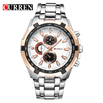 CURREN 8023 Men Watches Quartz Watch Waterproof Silver Black June 2018 - 5 CURREN 8023 men watches quartz watch waterproof silver black - 5