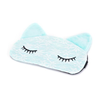 Cute Microfiber Eye Mask Padded Rest Travel Sleeping BlindfoldShade Light Cover Green - Intl June 2018 - 2 Cute Microfiber Eye Mask Padded Rest Travel Sleeping BlindfoldShade Light Cover Green - intl - 2