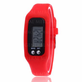CWL Digital LCD Pedometer Bracelet Walking Distance Calorie Counter Watch (Red) July 2018 - 3 CWL Digital LCD Pedometer Bracelet Walking Distance Calorie Counter Watch (Red) - 3