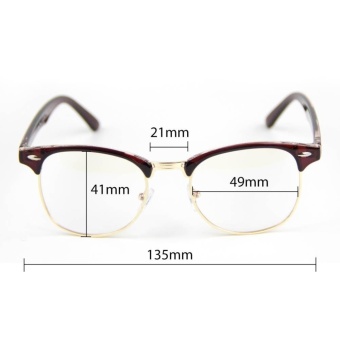 Cyxus Blue Light Filter Semi-Rimless Computer Glasses Anti Eyestrain UV Blocking Dark Brown Gaming Eyewear - Intl June 2018 - 4 Cyxus Blue Light Filter Semi-Rimless Computer Glasses Anti Eyestrain UV Blocking Dark Brown Gaming Eyewear - intl - 4