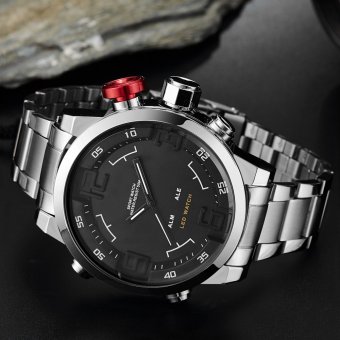 D&D LED Display Men's Silver/Black Stainless Steel WatchOS-AD1608 June 2018 - 4 D&D LED Display Men's Silver/Black Stainless Steel WatchOS-AD1608 - 4