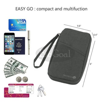 EsoGoal Passport Holder Travel Document Holder With Zipper & Strap, Safe, Lightweight Multi-Purpose Clutch (Gray) - Intl June 2018 - 4 EsoGoal Passport Holder Travel Document Holder with Zipper & Strap, Safe, Lightweight Multi-Purpose Clutch (Gray) - intl - 4